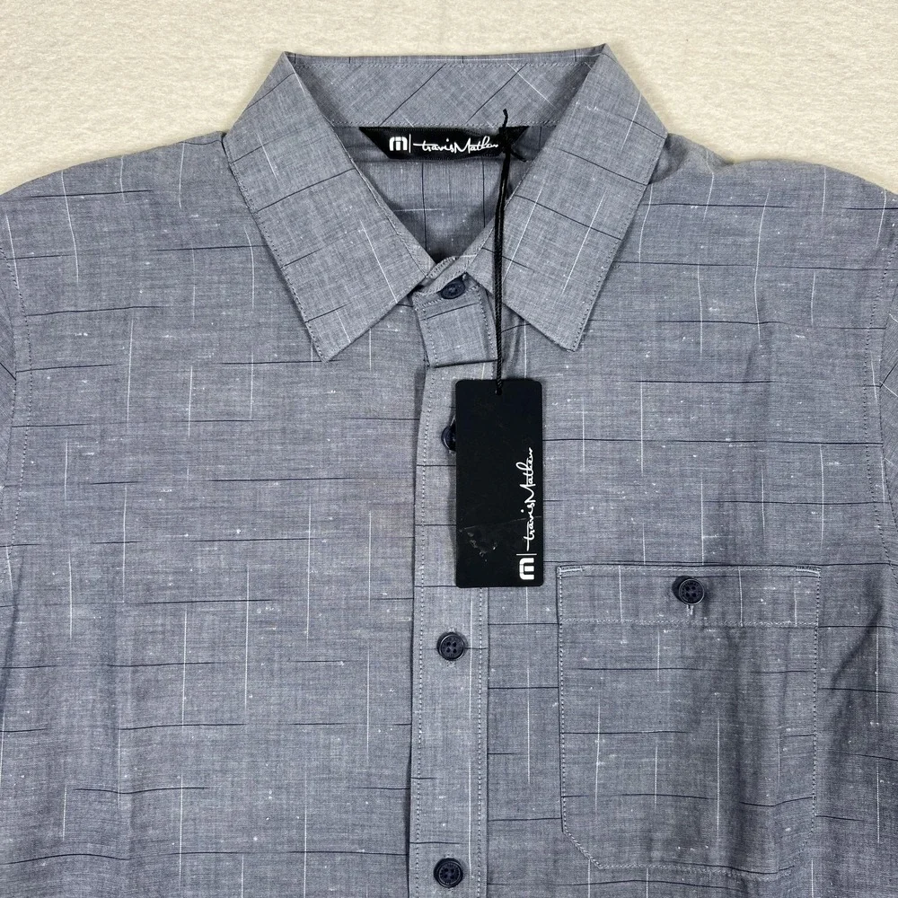 Travis Mathew Shirt Mens Small Rambler Button‎ Up Short Sleeve Golf Casual